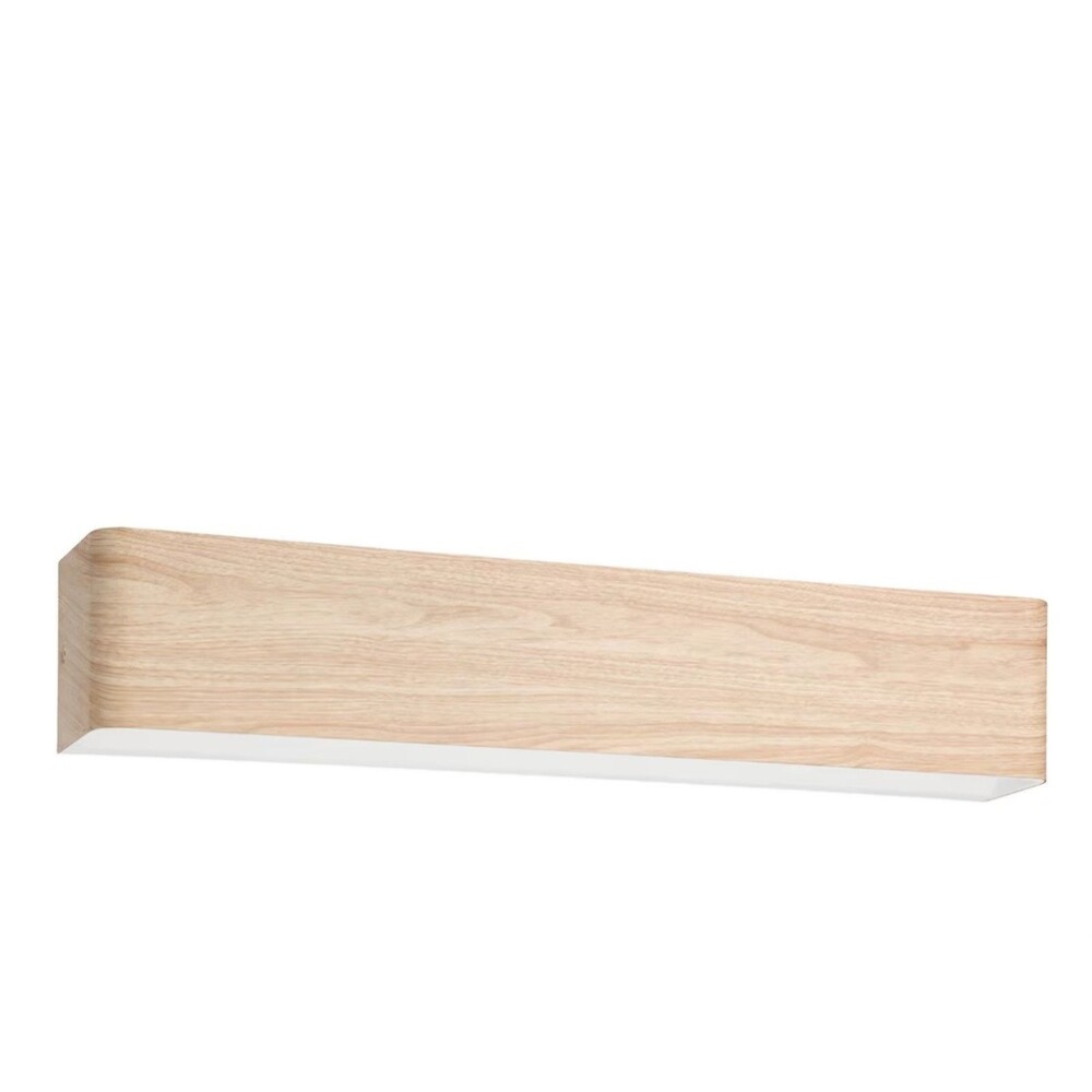 Dimmable 24.37 in. W x 4.33 in. H 1-Light Natural Wood LED Bathroom Vanity Light